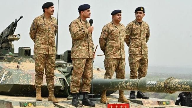 chief of army staff coas general syed asim munir addresses troops