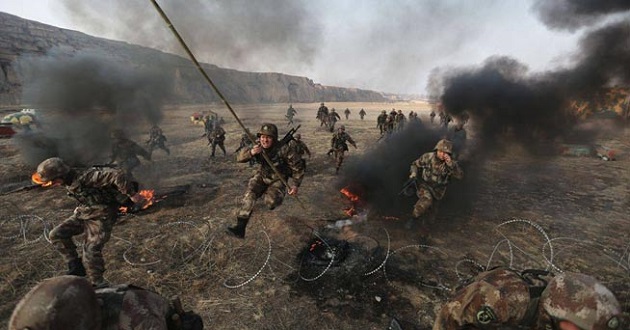 china army at indian boarder