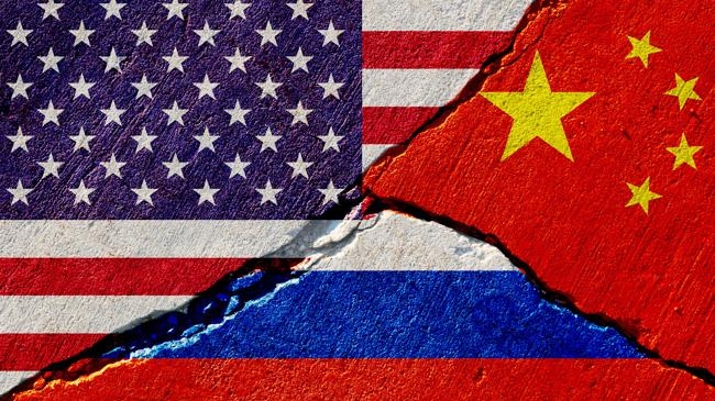 china russia usa flag