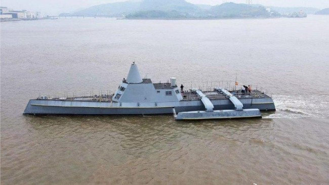 chinese first 200 ton class unmanned surface vessel begins sea trials