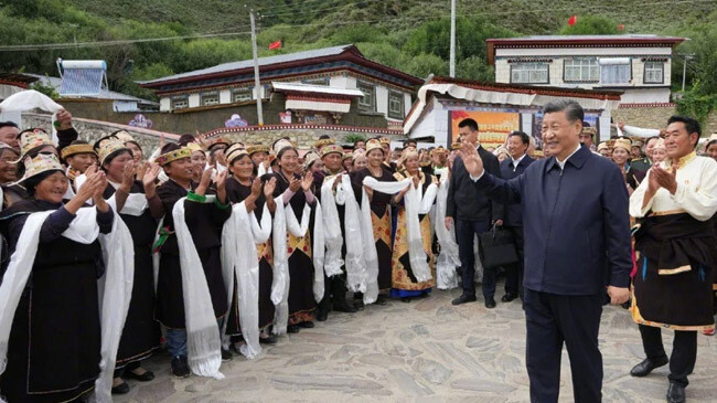 chinese president first visit tibet