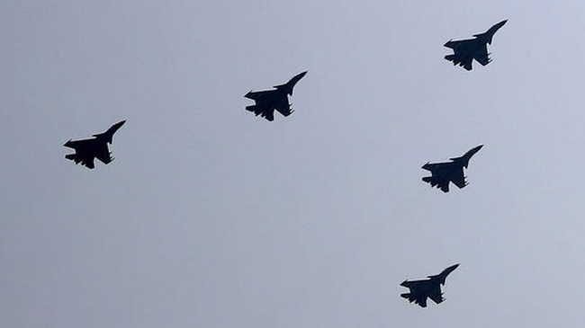 chinese warplane taiwan sky