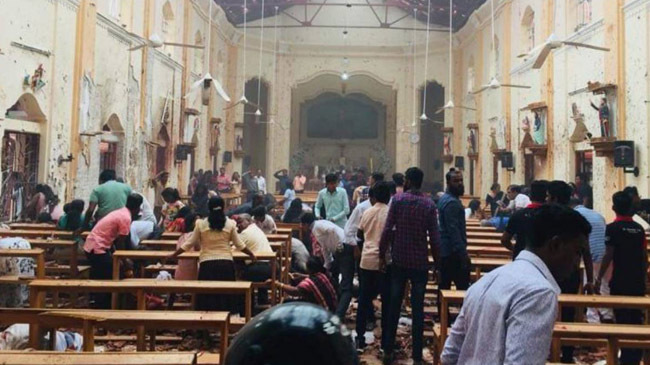 church bursts in sri lanka