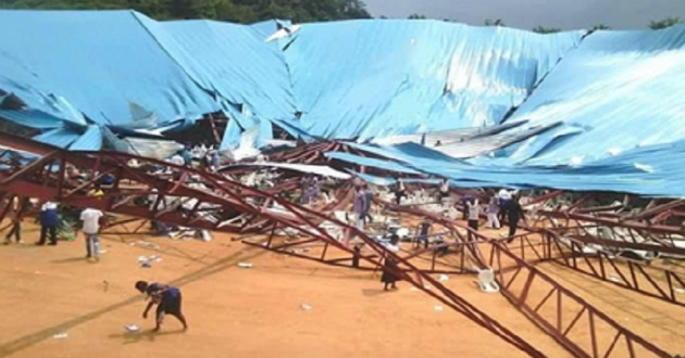 church roof collapse kills many in nigeria