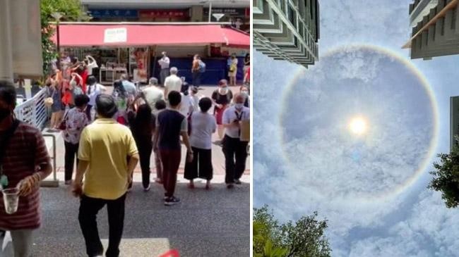 circle of light in sky 1