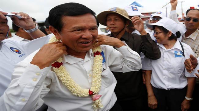 combodian oppositon leader