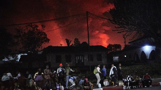 congo volcano explosion