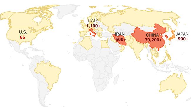 coronavirus in world 2