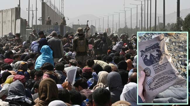 crowd in kabul airport