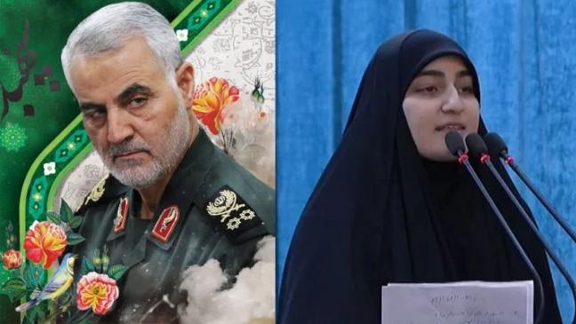 daughter of solaimani in arms announcement to continue the struggle against the united states 1