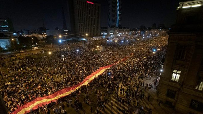 demonstration in peru