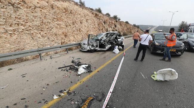 destroyed car