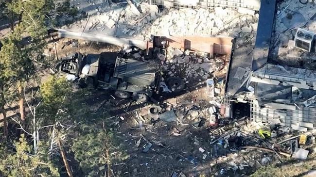 destroyed home