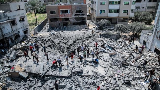 destroyed house in gaza