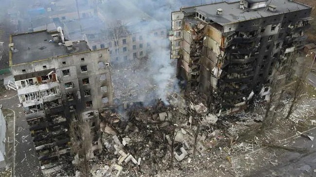 destroyed ukraine by russian attack