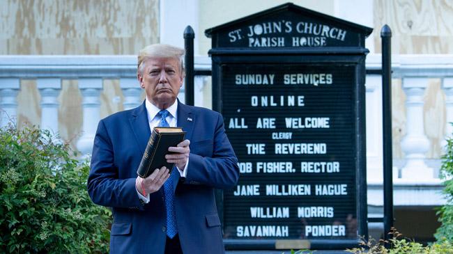 donald trump us president church