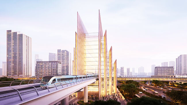 dubai metro blue line