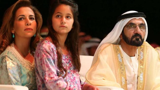 dubai ruler with wife and daughter
