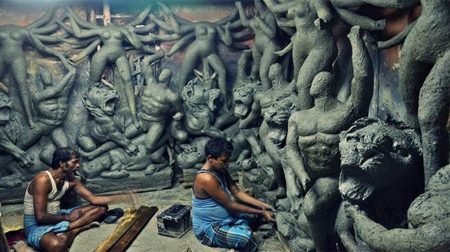durga idol india