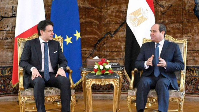 egypt and italian president