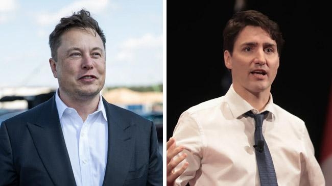 elon mask and justin trudo