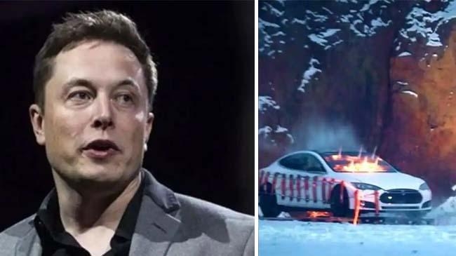 elon musk and tesla car