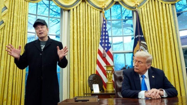 elon musk with trump