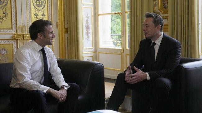 emmanuel macron elon musk