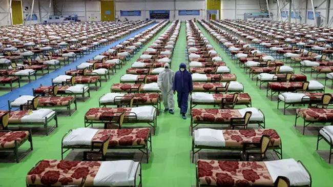 empty bed in iran hospital