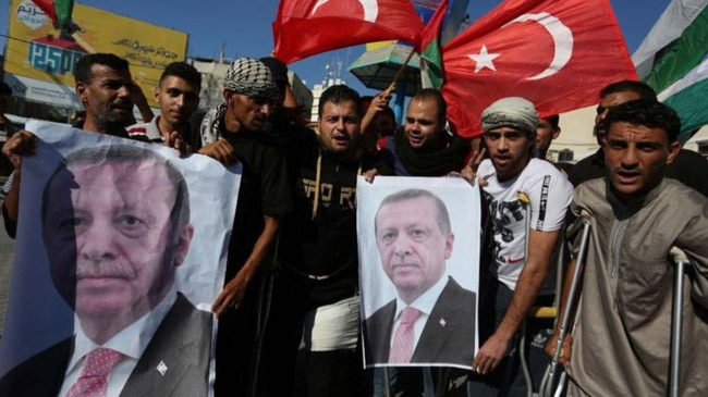 erdoan famous in palaestine