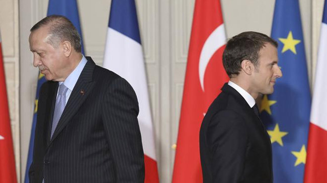 erdoan with macron