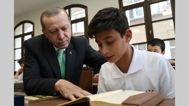 erdoga teaching grandson quran