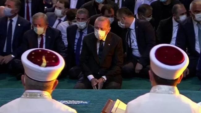 erdogan at hagia sophia