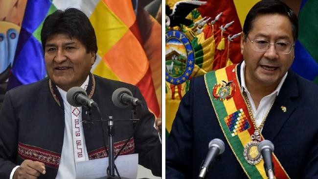 evo morales and president luis arce