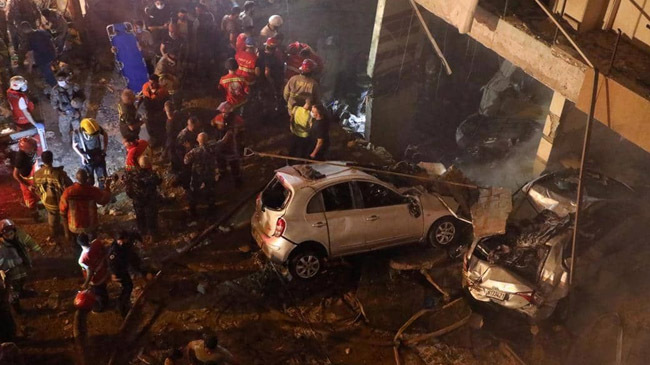 explosion in beirut inner