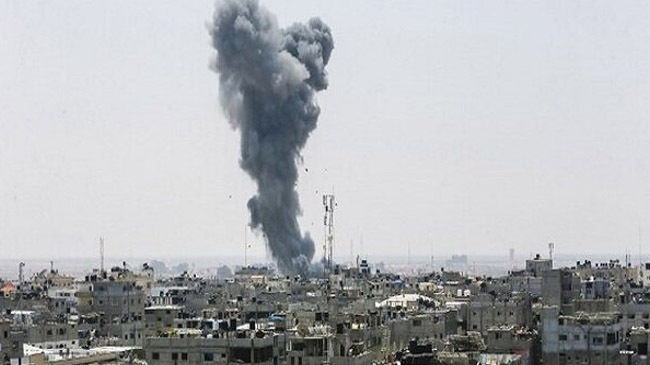 explosion in gaza two lost live