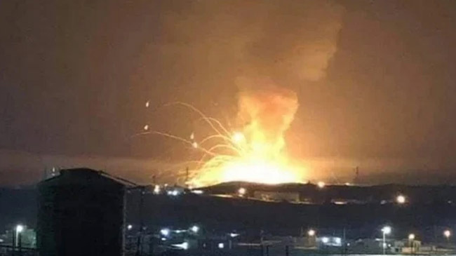 explosion in jordan military base inner