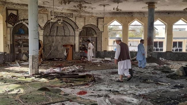 explosion kunduz mosque afghanistan inner