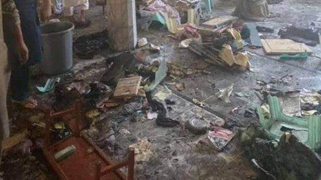 explosion madrasa peshawar