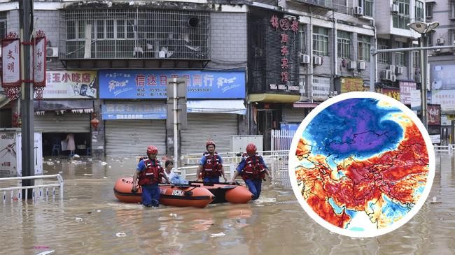 extreme weather china faces heat in north floods in south