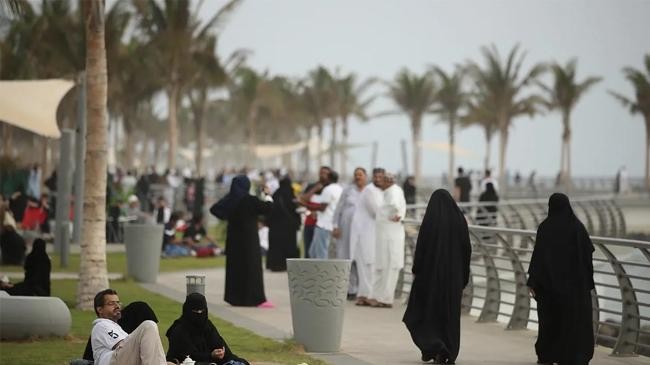 families are seen together in jeddah saudi arabia