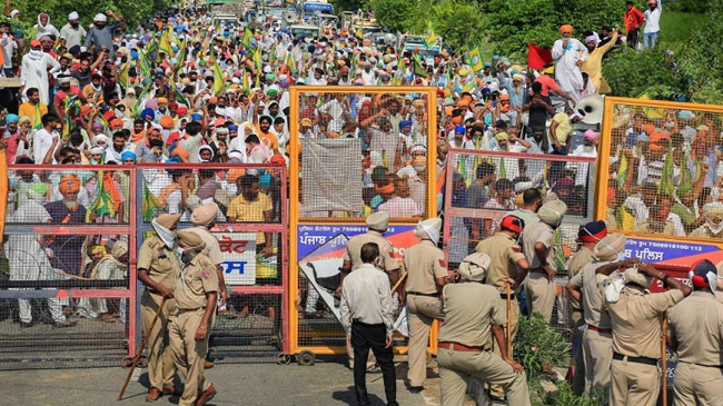 farmers procession