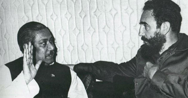 fidel castro sheikh mujib