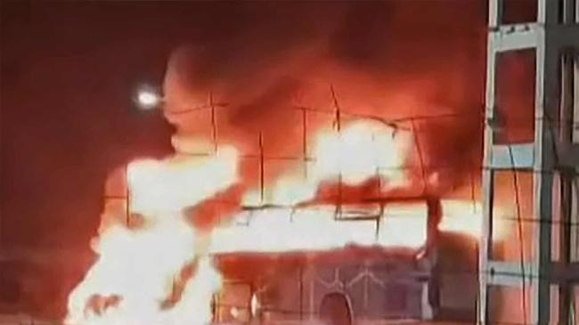 fiery bus crash algeria