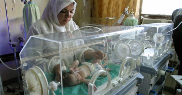 fire in iraq hospital 11 newborn baby killed