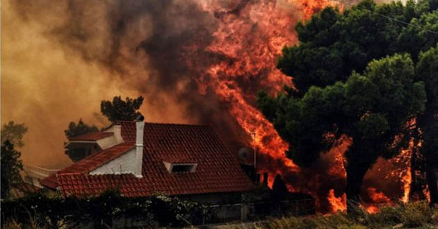 fires in greece