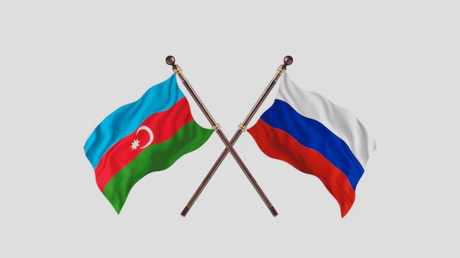flag azerbaijan and russia
