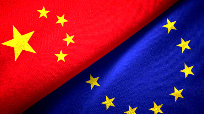 flag china and eu