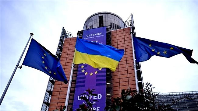 flag eu and ukraine