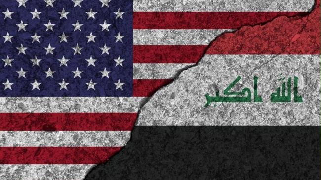 flag iraq and us